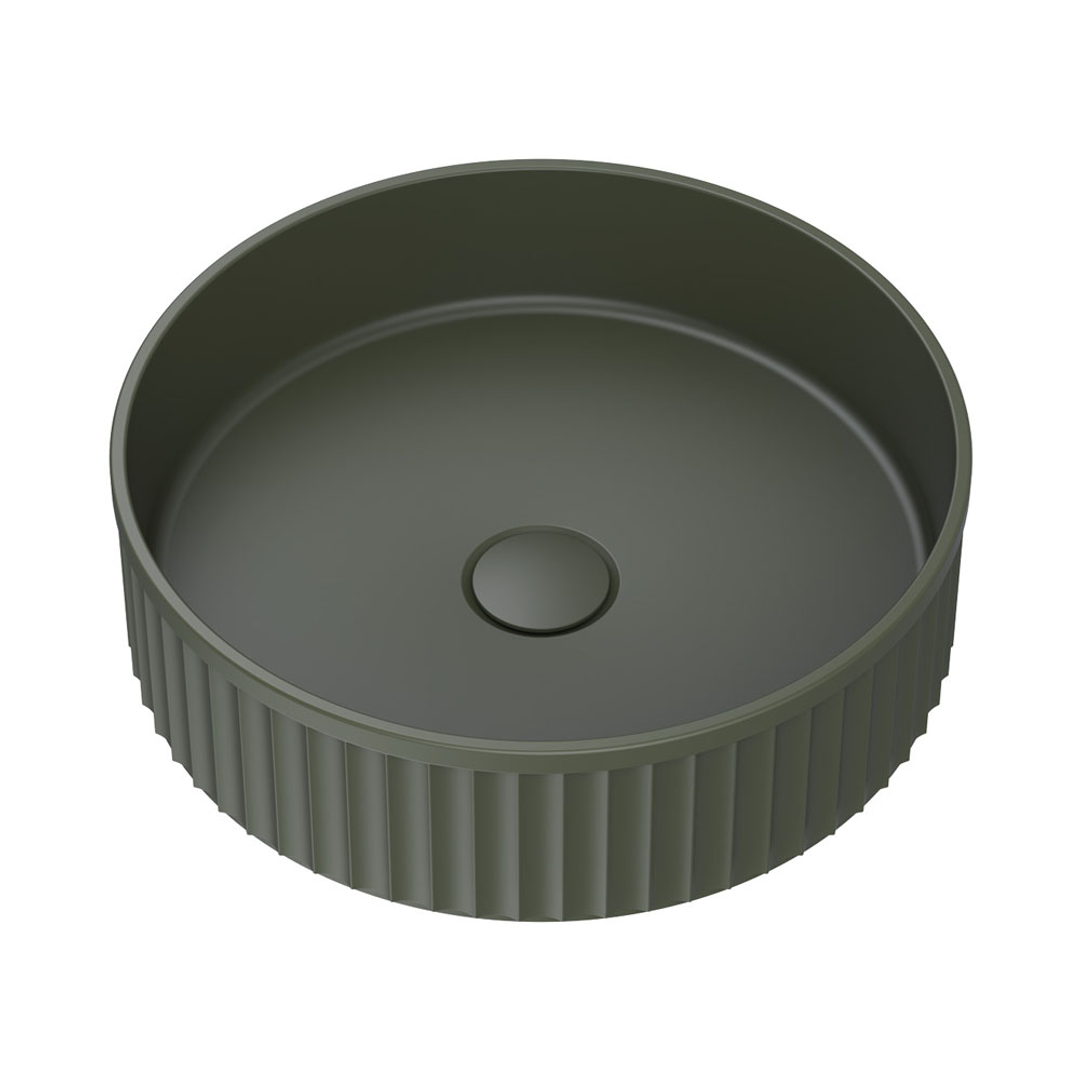 Fienza Minka Round Solid Surface Above Counter Basin - Forest