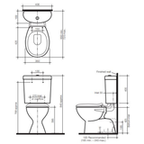Profile/Trident Connector S Trap Caroma Suite Std Seat White