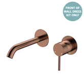 Fienza Kaya Basin/Bath Wall Mixer Dress Kit Set Round Plates 160Mm Outlet - Brushed Copper Lf