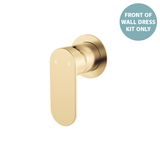 Fienza Empire Slim Wall Mixer Round Plate Dress Kit - Urban Brass Lf
