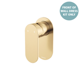 Fienza Empire Slim Wall Mixer Oval Plate Dress Kit - Urban Brass Lf