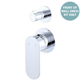 Fienza Empire Slim Wall Diverter Mixer Sm Round Plates Vertical Dress Kit - Chrome Lf