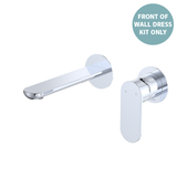 Fienza Empire Slim Basin/Bath Wall Mixer Set Round Plates 160mm Dress Kit - Chrome Lf