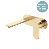 Fienza Empire Slim Basin/Bath Wall Mixer Set Oval Plate 160mm Dress Kit - Urban Brass Lf