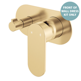 Fienza Empire Slim Wall Diverter Mixer Lg Oval Plate Horizontal Dress Kit - Urban Brass Lf