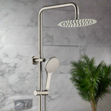 Fienza Kaya Twin Rail Shower - Brushed Nickel
