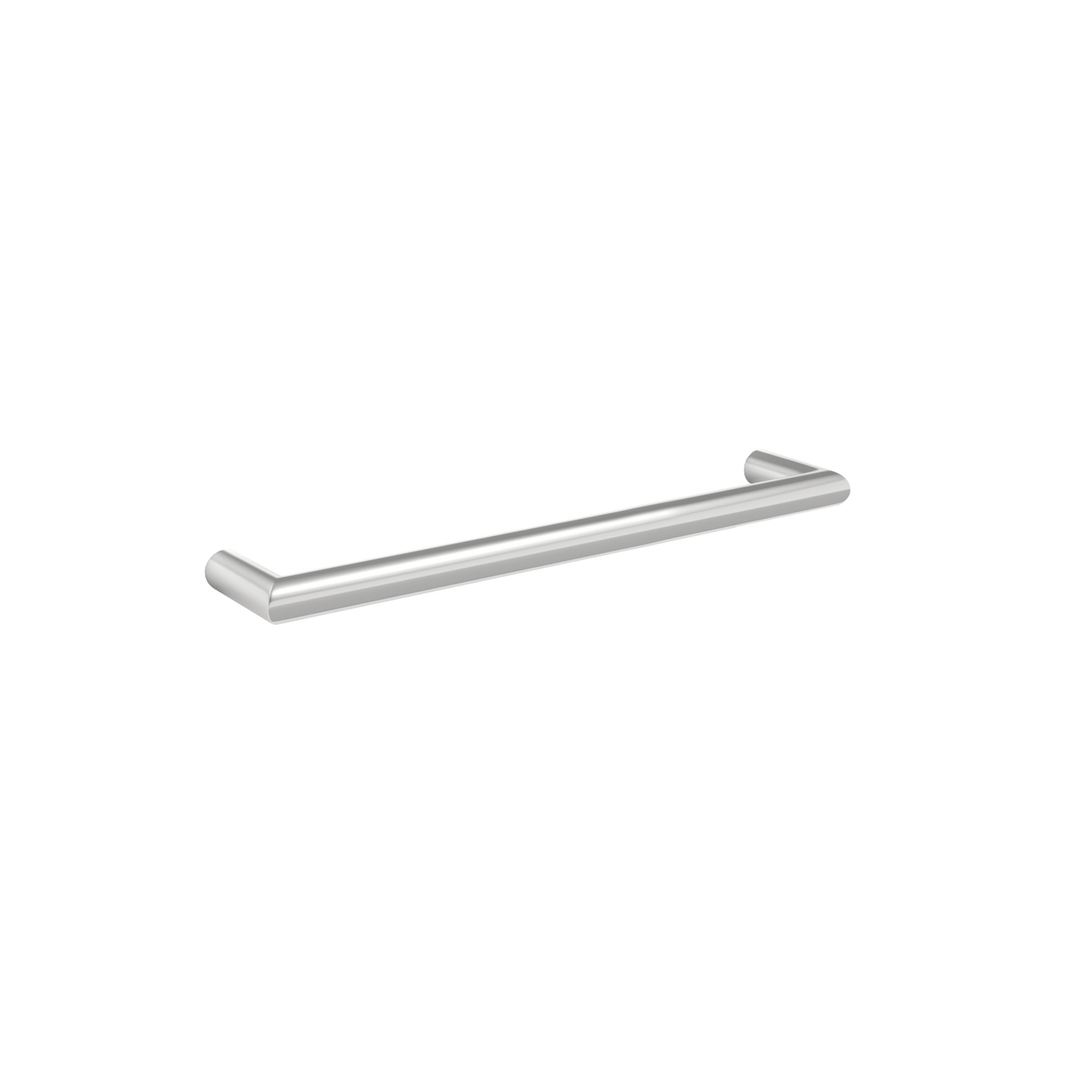 Thermorail Round Single Heated Rail 450X32X100mm 14W - Chrome Dsr4