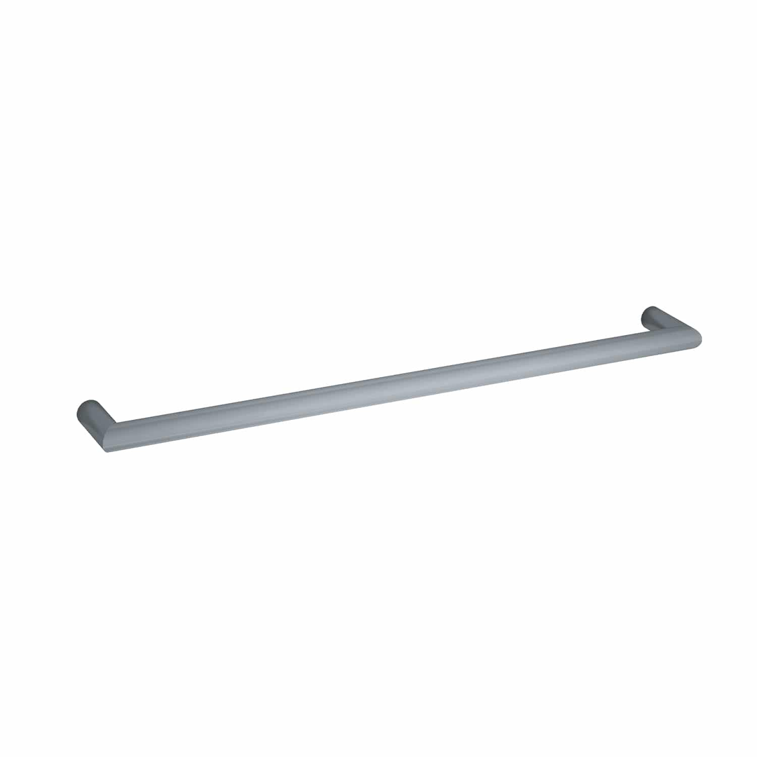 Thermorail Round Single Heated Rail 832X32X100mm 23 Watts - Gunmetal