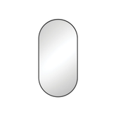 Fienza Empire Pill Shape Framed Mirror 450 X 900Mm Matte Black