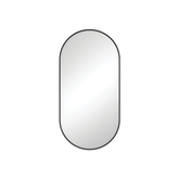 Fienza Empire Pill Shape Framed Mirror 450 X 900Mm - Matte Black