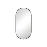 Fienza Empire Pill Shape Framed Mirror 450 X 900Mm - Matte Black