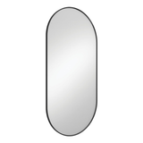 Fienza Empire Matte Black Framed Mirror 600 X 1200