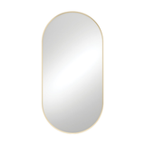 Fienza Empire Pill Shape Framed Mirror 600X1200mm - Urban Brass