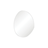 Fienza Pebble Framed Asymmetrical Mirror With Mounting Brackets 700X920Mm Matte White