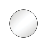 Fienza Reba Round Framed Mirror 600Mm Matte Black Fmr60B