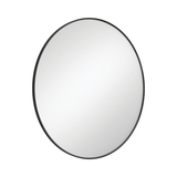 Fienza Reba Round Frmaed Mirror 800Mm Matte Black Fmr80B