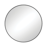 Fienza Reba Round Frmaed Mirror 800Mm Matte Black Fmr80B