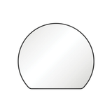 Fienza Sunrise Framed Round Mirror With Mounting Brackets 800X690Mm Matte Black