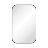 Fienza Tono Soft Square Framed Mirror 500X800Mm - Matte Black