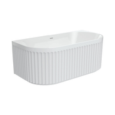 Eleanor 1500mm Back To Wall Fienza Bath Gloss White 1500X750X580mm Fr716-1500