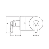 Eleanor Wall Fienza Mixer - Matt Black