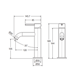Kaya Basin Fienza Mixer - Brushed Nickel