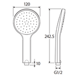 Kaya Handheld Fienza Shower Head (ABS) - Chrome