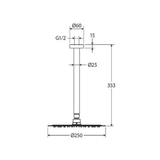 Kaya Fienza Shower Ceiling Dropper Set - Urban Brass