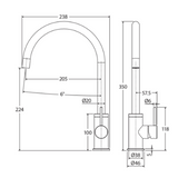 Kaya Sink Fienza Mixer - Chrome
