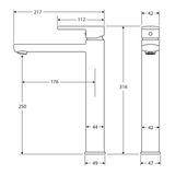 Koko Tall Basin Fienza Mixer Matte Black