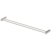 Bella Vista Mica Fluted Double Towel Rail - Brushed Nickel