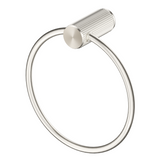 Bella Vista Mica Fluted Towel Ring - Brushed Nickel