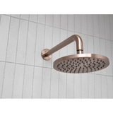 Meir Round Shower Rose 200Mm - Champagne