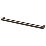 Phoenix Gloss Double Towel Rail 800Mm - Brushed Bronze