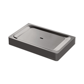 Phoenix Gloss Soap Dish - Brushed Carbon