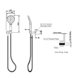 Greens Ashmore Bubblejet Handshower On Wob Chrome