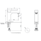 Astro II Basin Greens Mixer - Brushed Brass