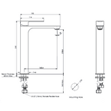 Astro II Tower Basin Greens Mixer - Gunmetal