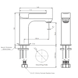 Astro II Basin Greens Mixer - Matt Black