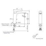 Fienza Button Upgrade To Suit Most Suites - Brushed Nickel