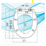 Haron Family Toilet Seat S/Close C/W Detachable Child Seat
