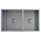 Uptown 250 1 & 3/4 Double Bowl Interchange Sink 775 X 450 X 250 - Radius Corner