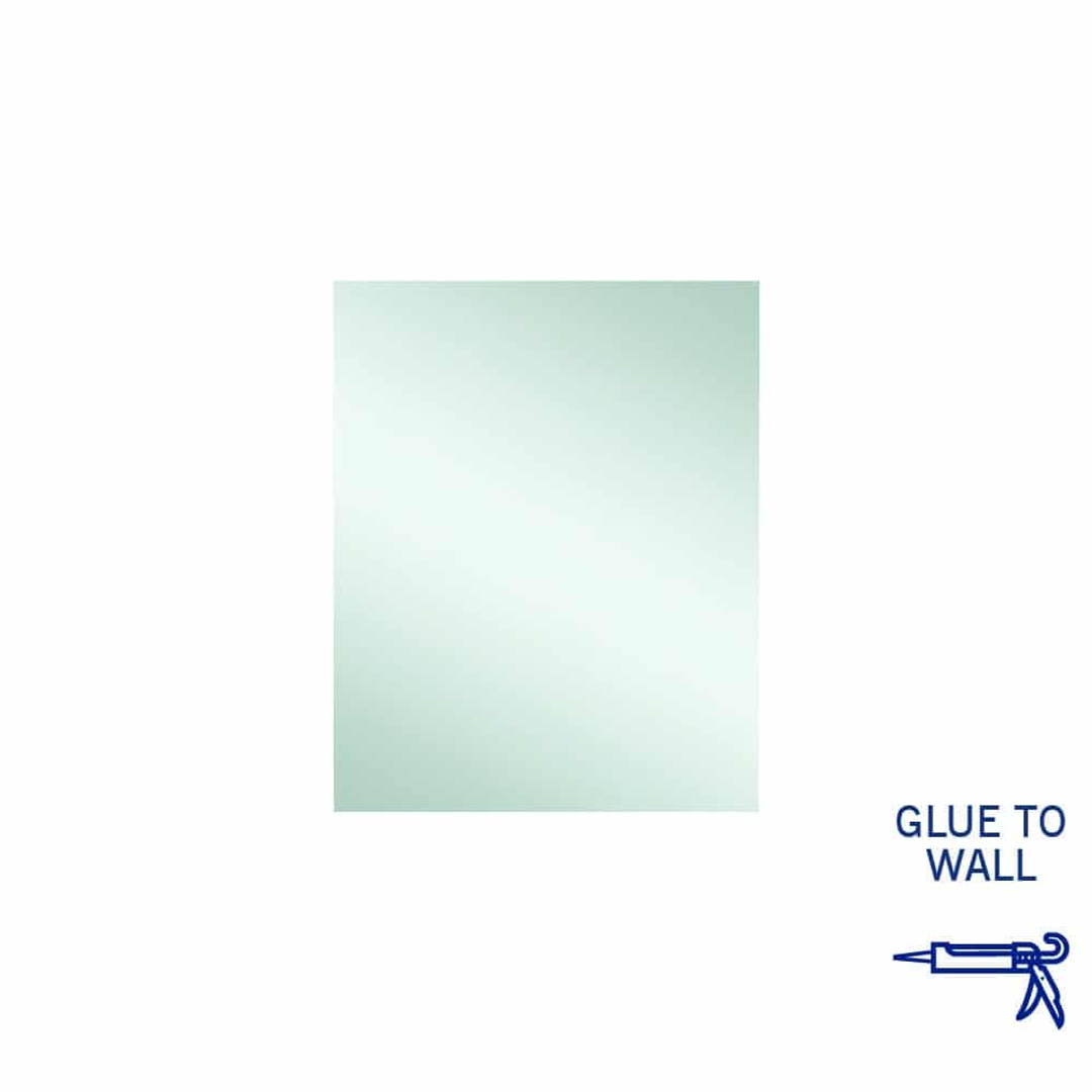 Thermogroup Jackson Rectangle Polished Edge Mirror 600x750mm - Glue to Wall