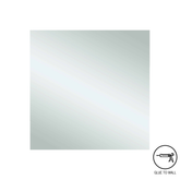Jackson Square Polished Edge Thermogroup Mirror 750X750mm - Glue to Wall