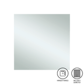 Jackson Square Polished Edge Thermogroup Mirror 750X750Mm - With Hangers And Demister