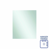 Jackson Rectangle Polished Edge Thermogroup Mirror 900x750mm - With Hangers
