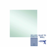 Jackson Rectangle Polished Edge Thermogroup Mirror 900x900mm - Glue to Wall and Demister