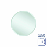 Kent 18mm Bevel Round Thermogroup Mirror 500mmØ - With Hangers