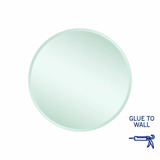Kent 18mm Bevel Round Thermogroup Mirror 600mmØ - Glue to Wall