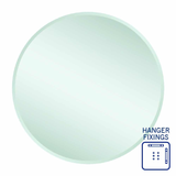 Kent 18mm Bevel Round Thermogroup Mirror 800mmØ - With Hangers